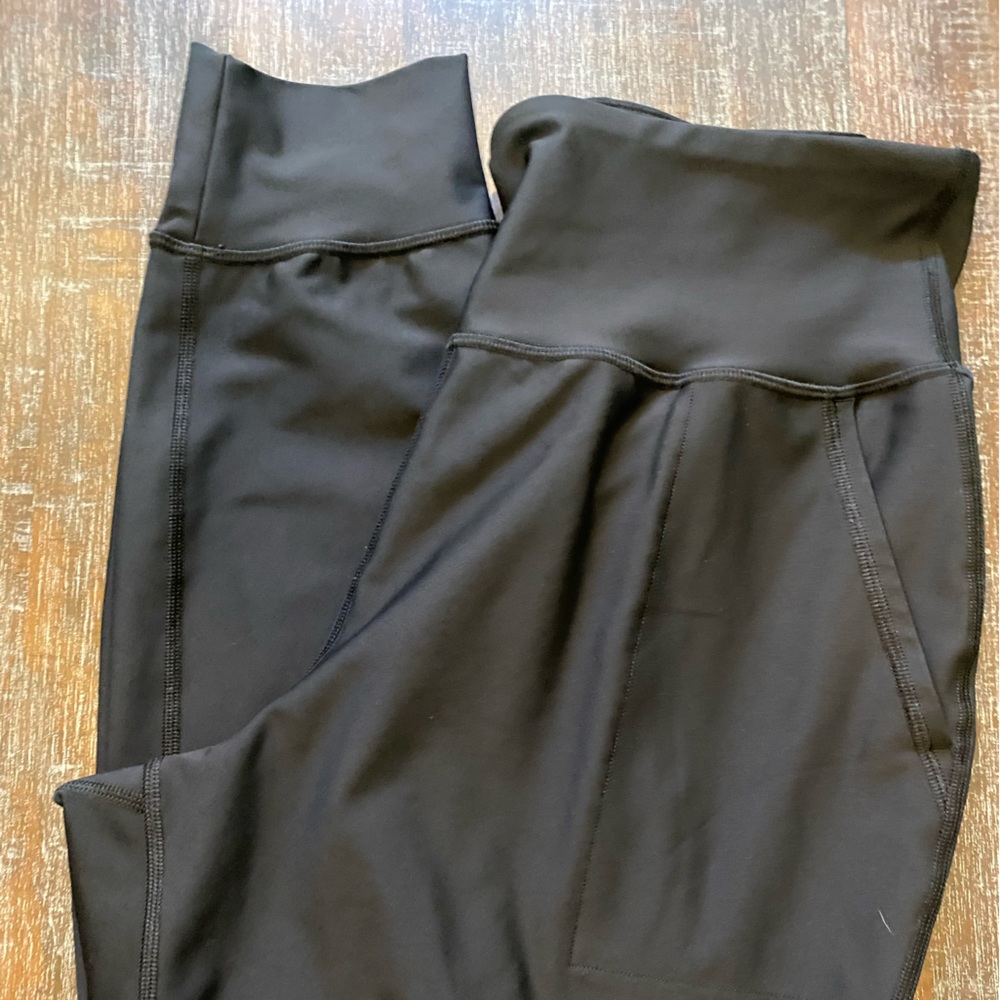 Old Navy high waisted powersoft joggers, black, women’s size large